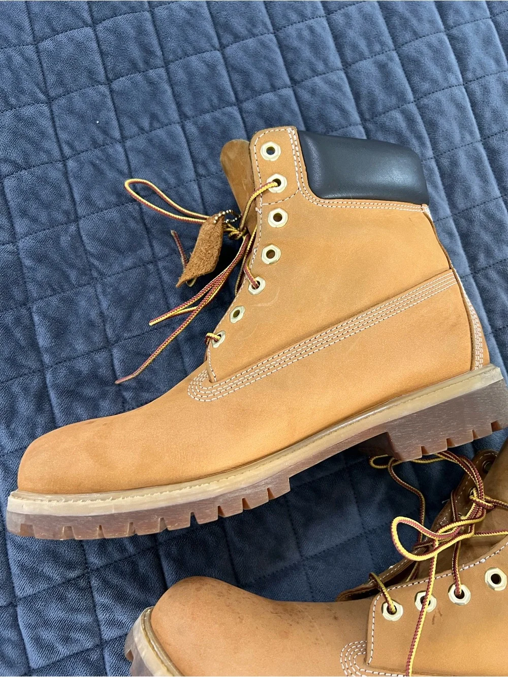 Timberland Boots Shoes Men’s Size 9.5 Wheat Nubuck High Top Lace Up